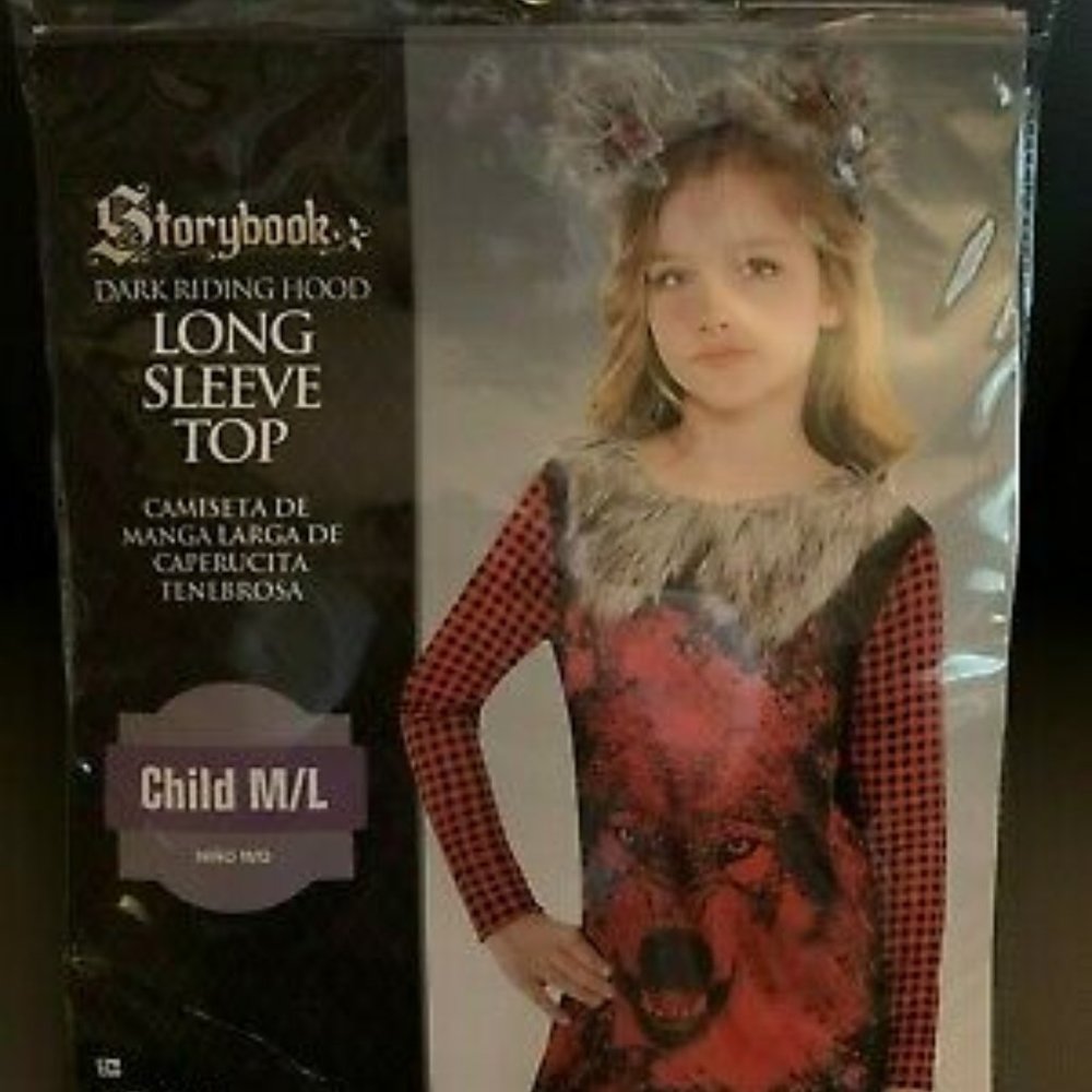 Storybook Dark Riding Hood Long Sleeve Top Child